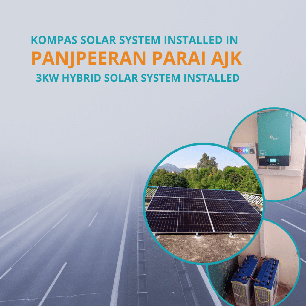 3KW Solar System in Panjpeeran Parai Ajk.