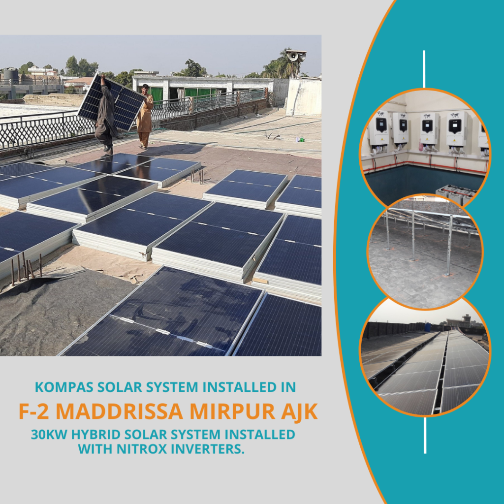 30KW Solar System in F-2 Maddrissa Mirpur AJK