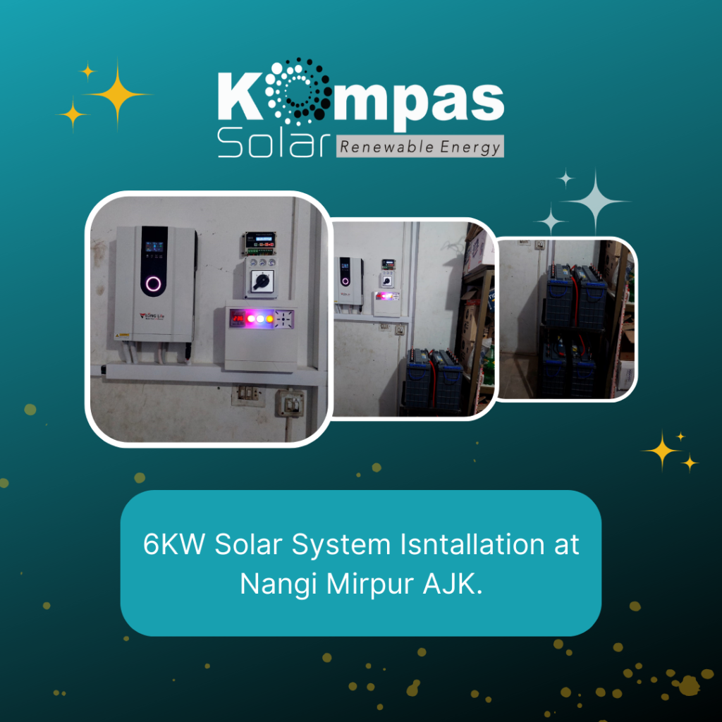 Invest in a brighter and cleaner future with our 6KW Solar System Installation in Nangi Mirpur, AJK. Join the solar revolution, save money, and make a positive impact on the environment. Contact us today to learn more about this sustainable energy solution tailored to your needs.